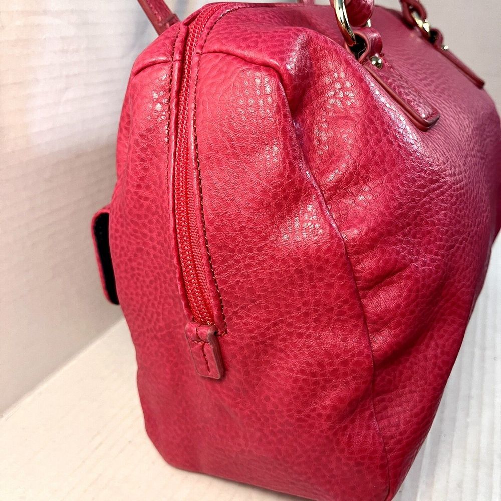 Tommy Hilfiger Pink Doctor Boston Shoulder Bag Satchel Faux Leather Vintage - Picture 5 of 13